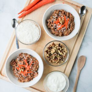 carrot cake slow cooker oatmeal