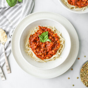 lentil bolognese