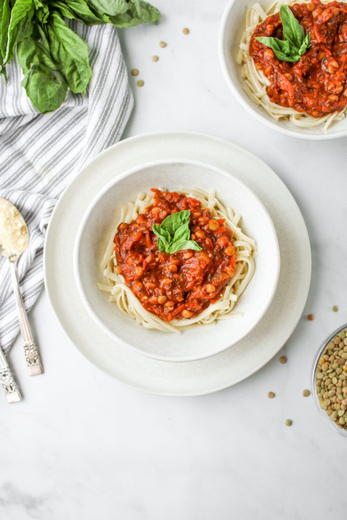 lentil bolognese