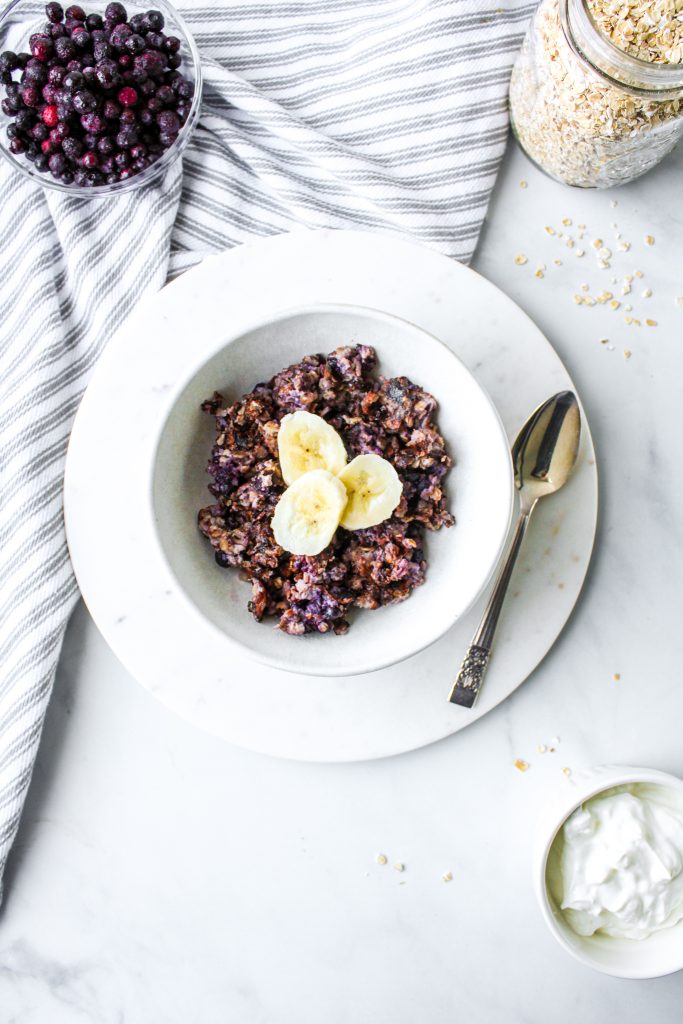 Blueberry Protein Oatmeal
