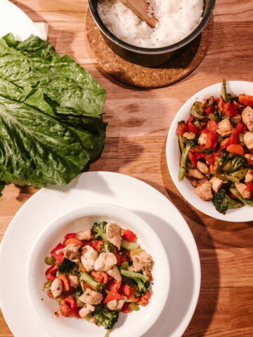 Garlic-Chicken-Lettuce-Wraps