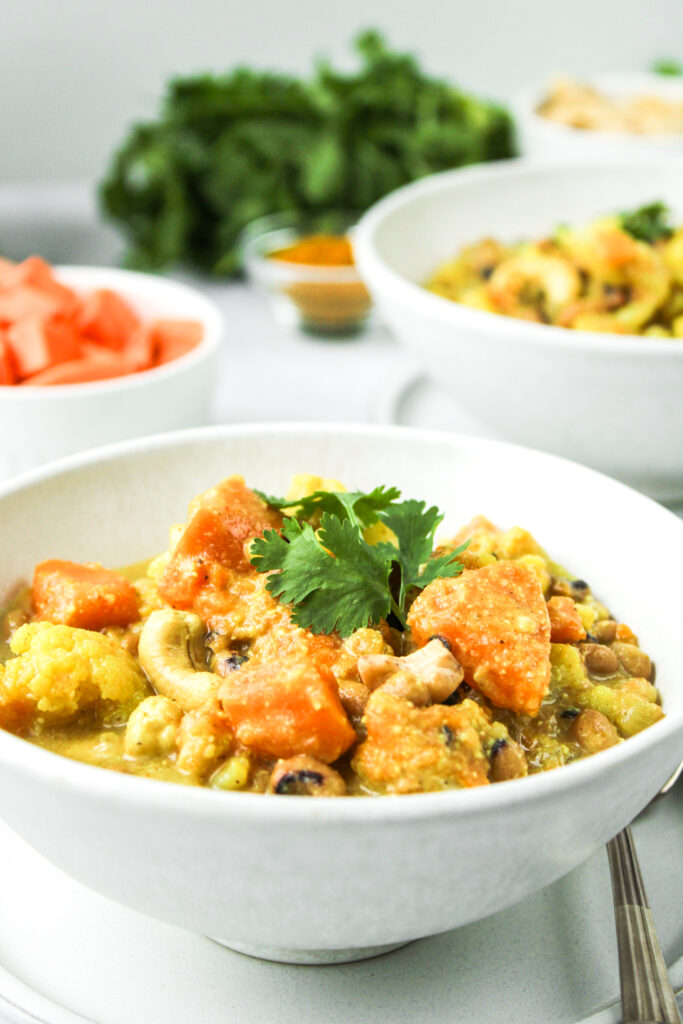 sweet potato cashew curry