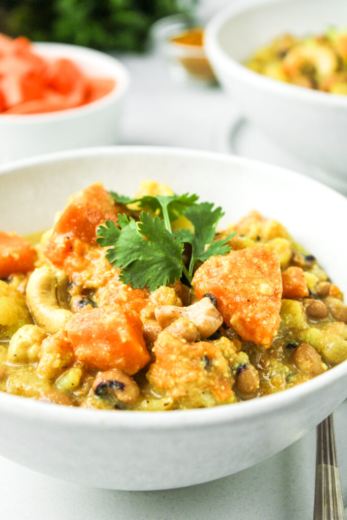 sweet potato cashew curry