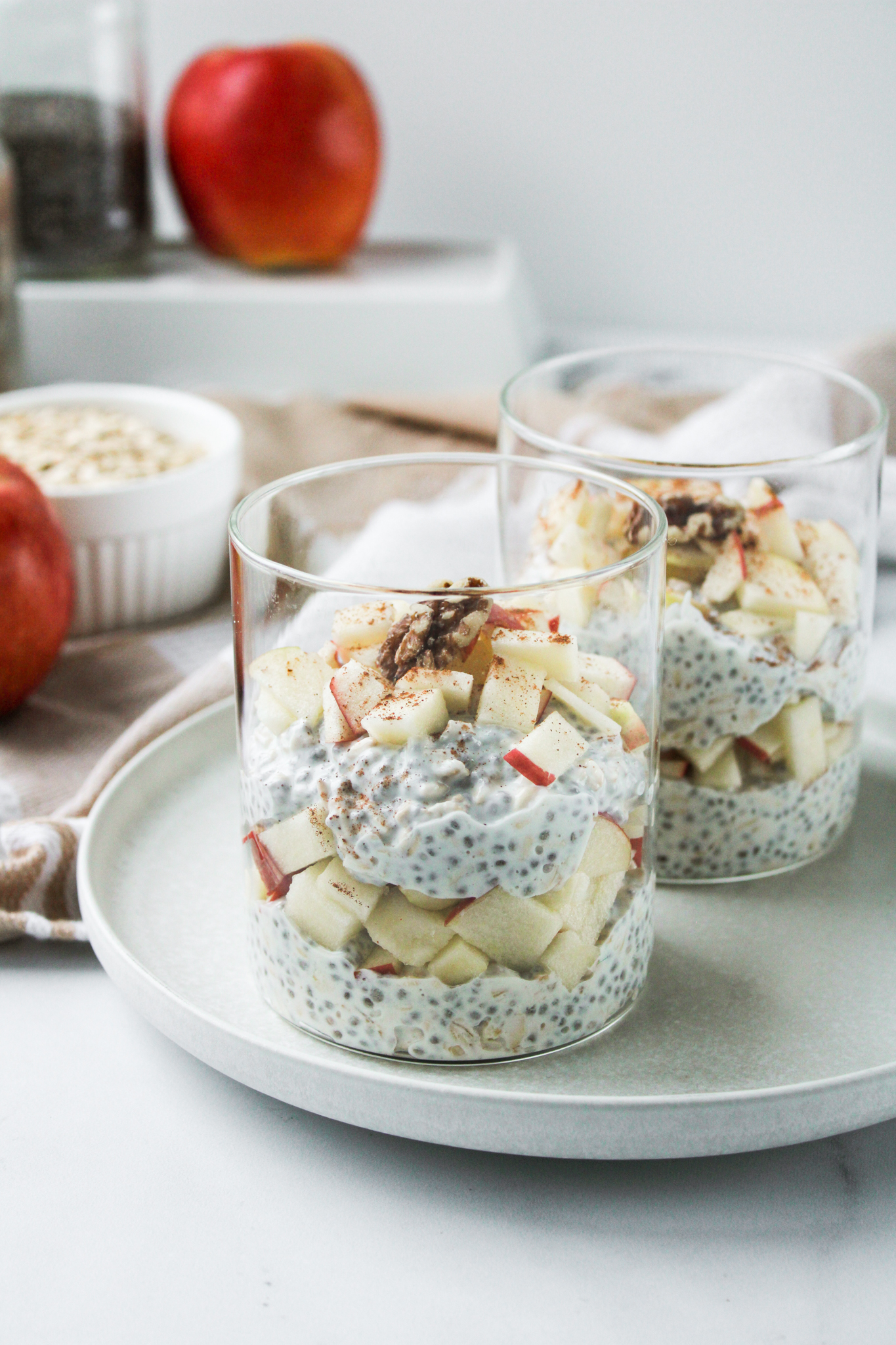 apple pie overnight oats