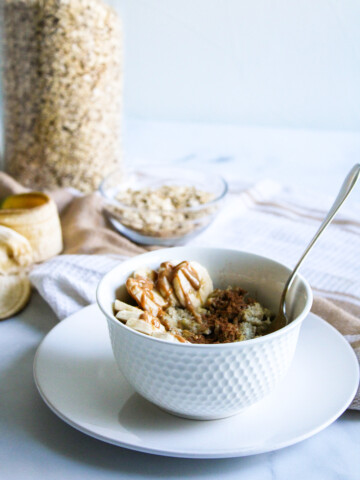 Peanut Butter & Banana Creamy Oatm-egg