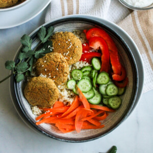 Dill-Falafel-Rice-Bowls