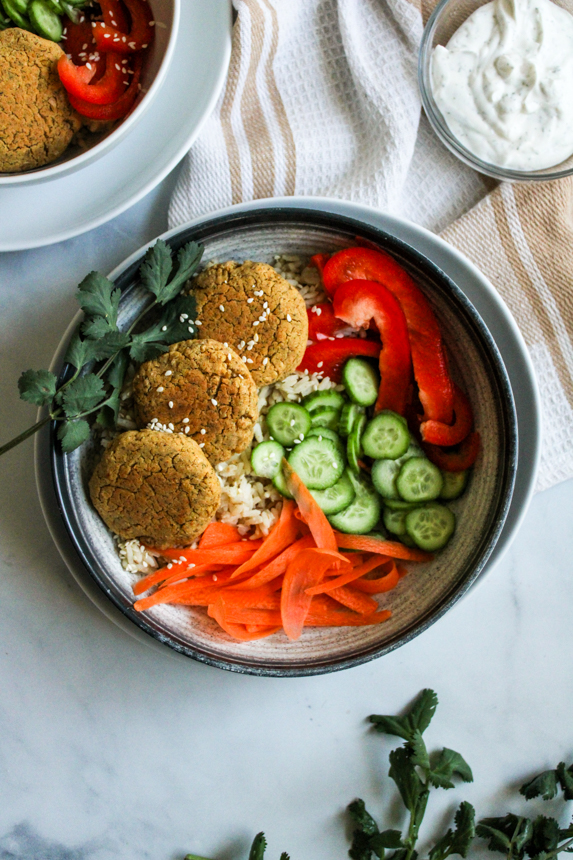 dill-falafel-rice-bowls