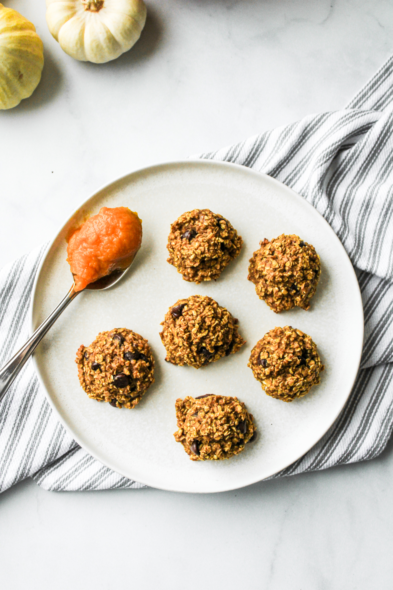 pumpkin chocolate chip oatmeal bites