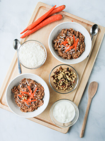 slow cooker carrot cake oatmeal