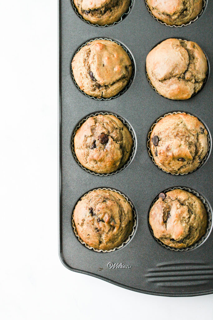 mocha banana muffins