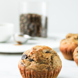 mocha banana muffins