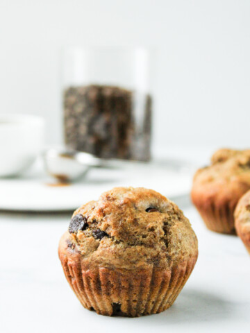 mocha banana muffins
