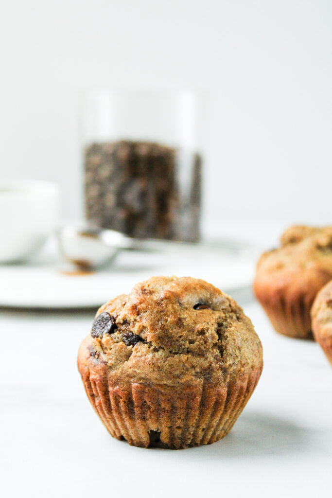 mocha banana muffins