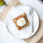 pear almond baked oatmeal