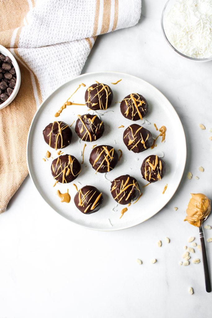 chocolate peanut butter crunch balls