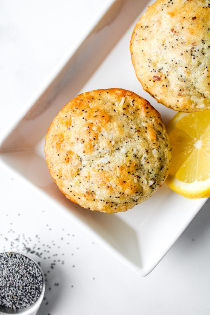 lemon poppyseed coconut muffins