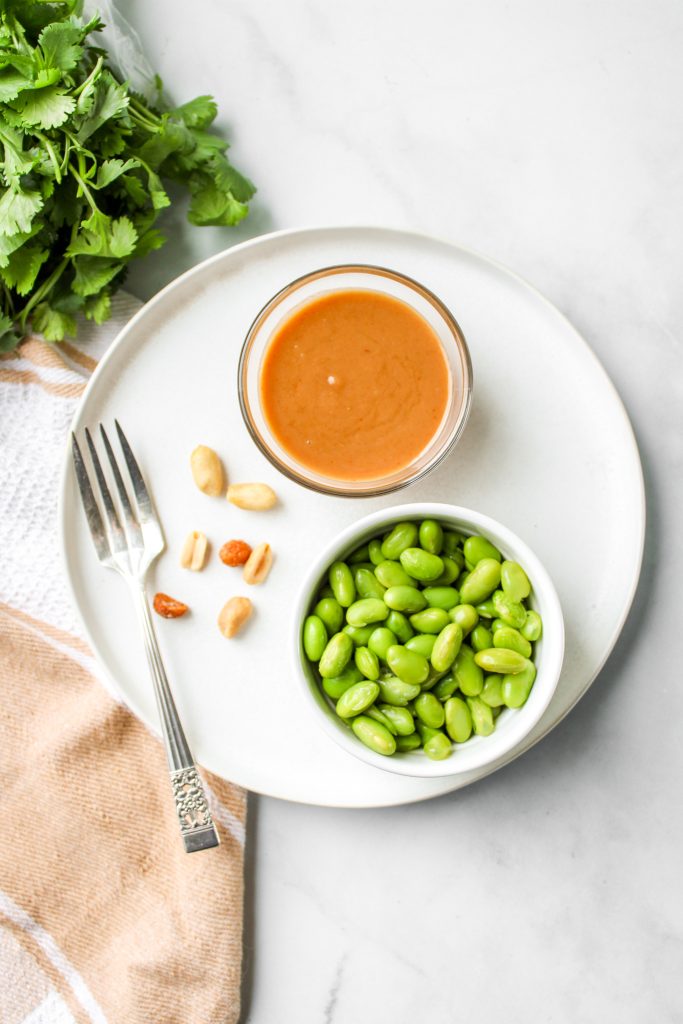edamame peanut sauce