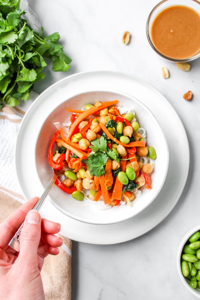 edamame noodle bowl