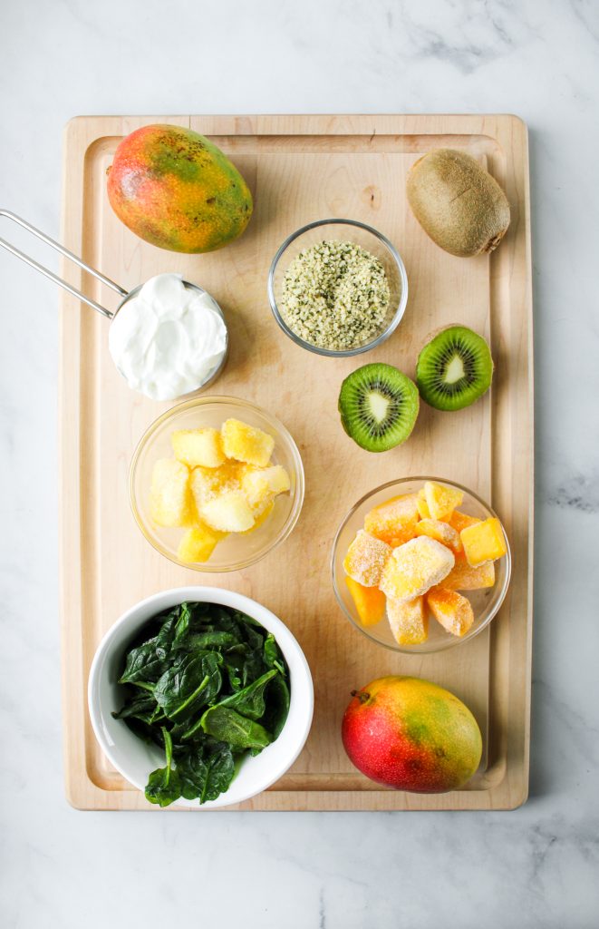 mango kiwi smoothie ingredients