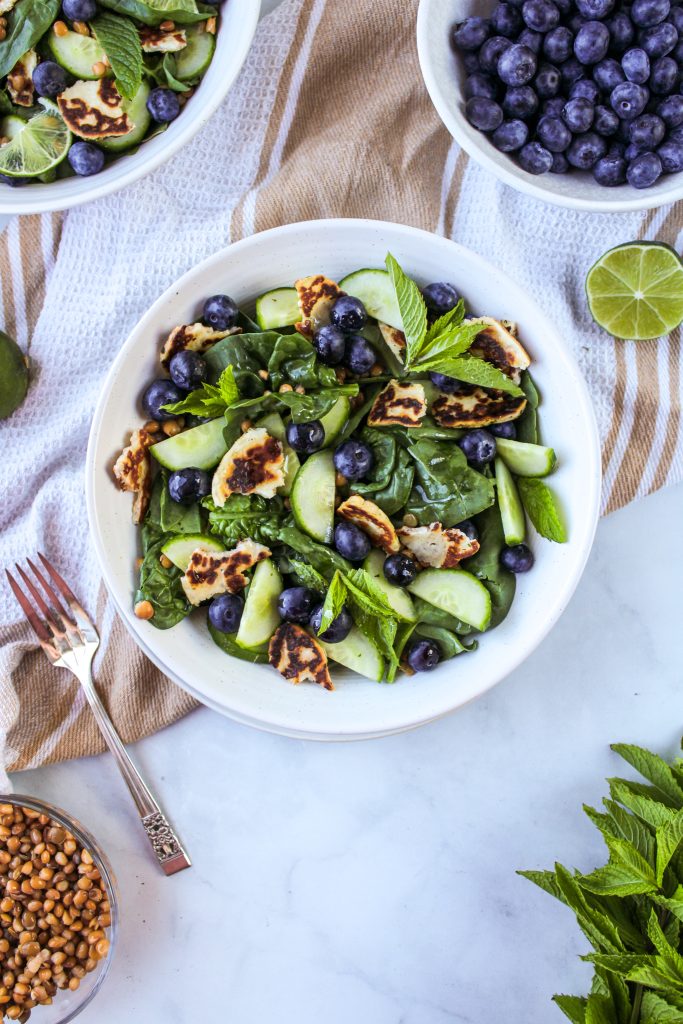 blueberry lentil salad
