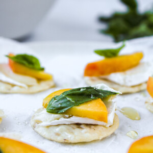 Peach and Brie Bites