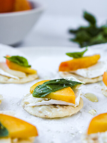 Peach and Brie Bites