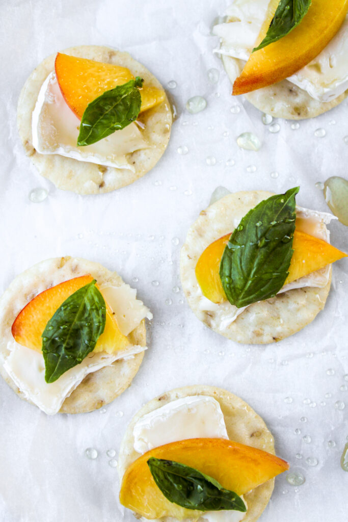 Peach and Brie Bites