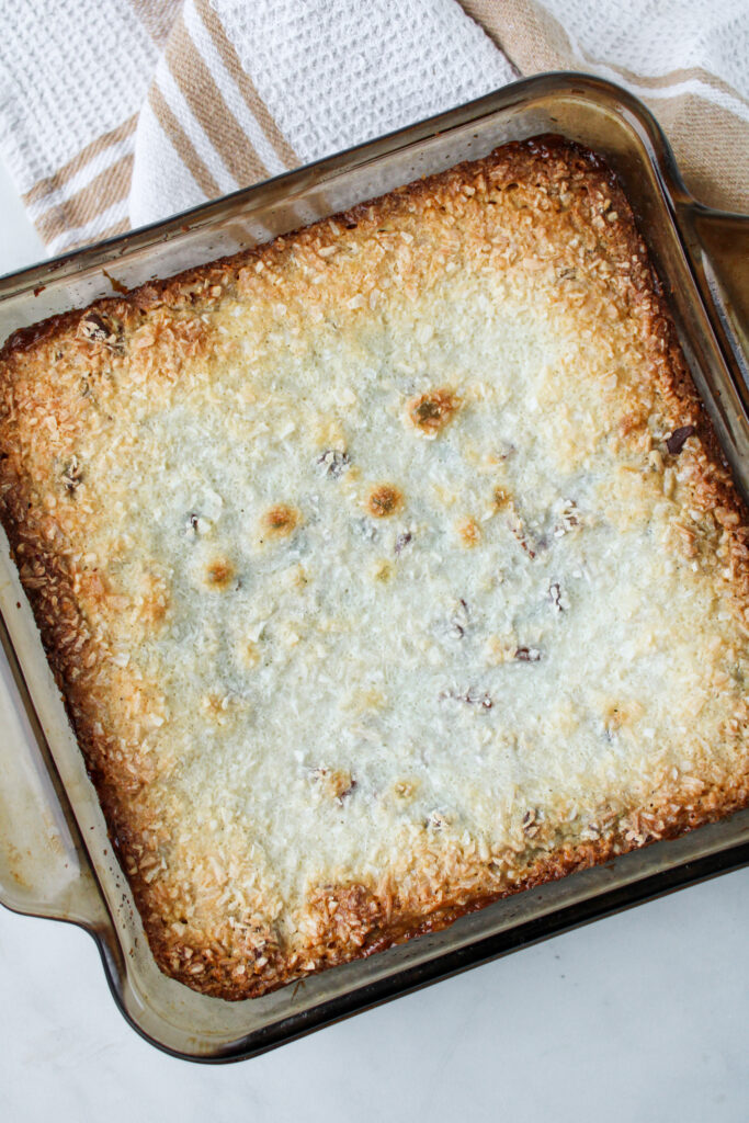 coconut chocolate chip cookie dough bars
