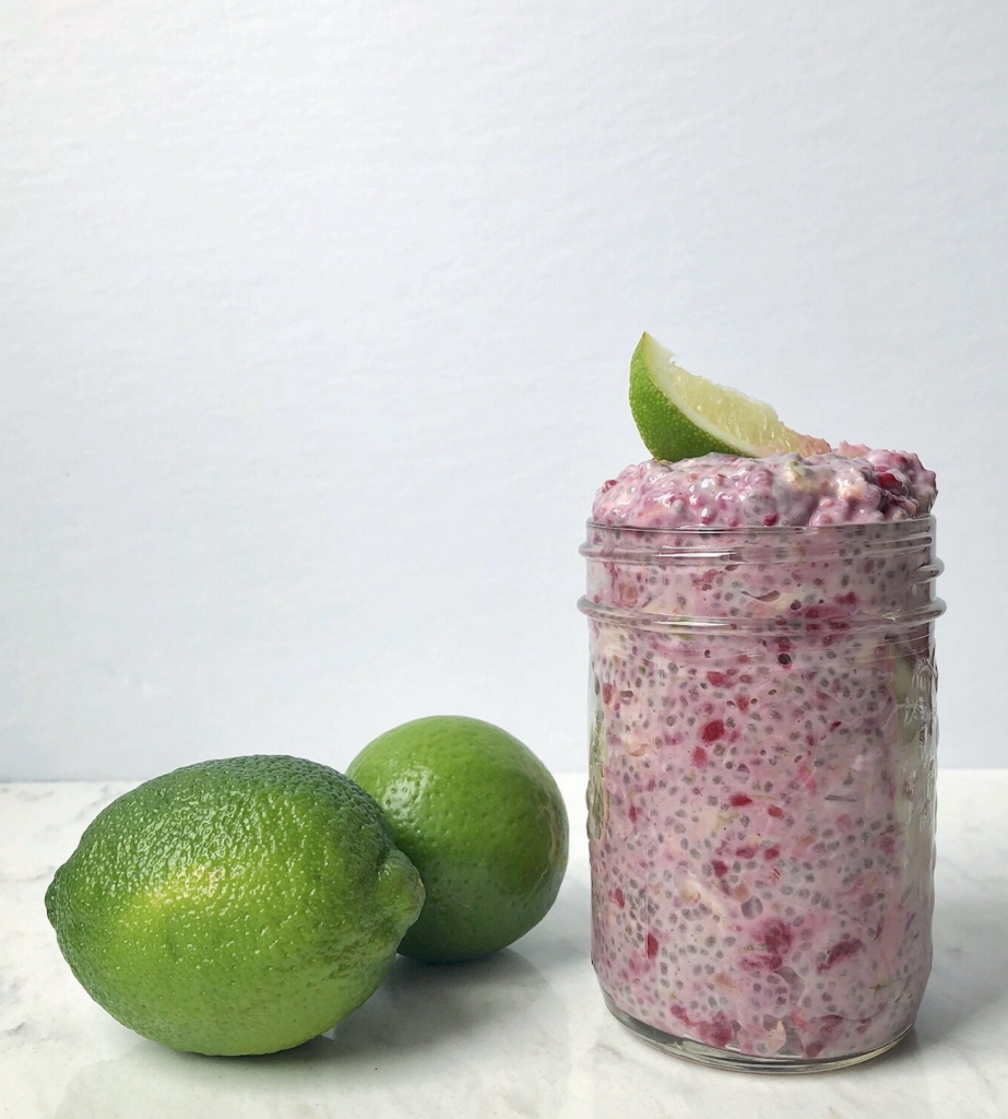Raspberry Lime Overnight Oats