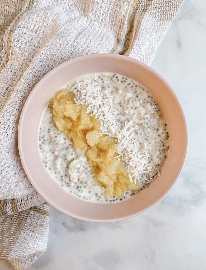 pina colada overnight oats