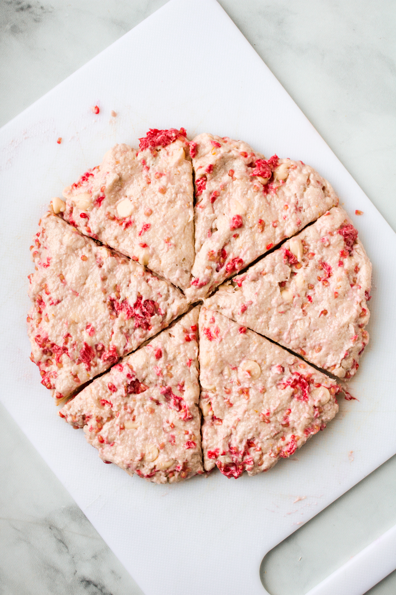 unbaked scones