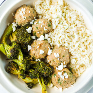 Healthy Greek Turkey Meatballs