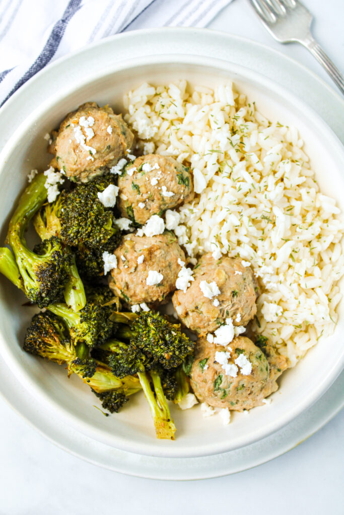 Healthy Greek Turkey Meatballs