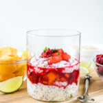 raspberry mango lime overnight oats