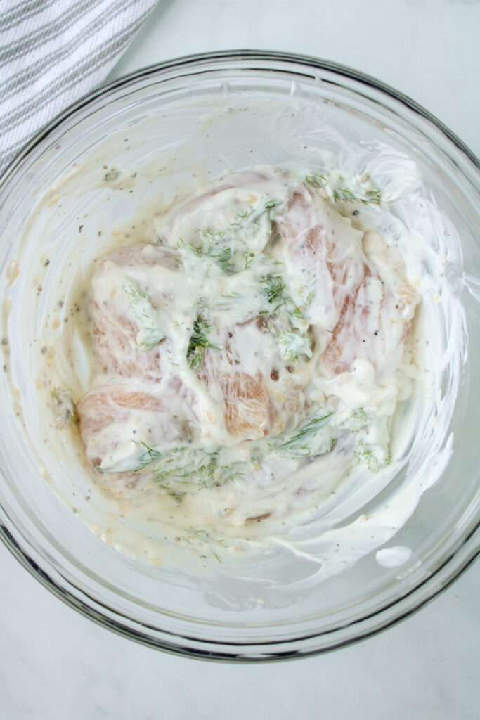 yogurt and dill sauce
