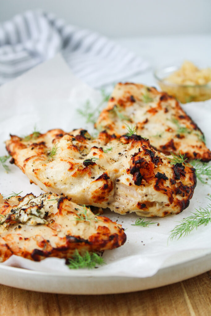 yogurt and dill grilled chicken