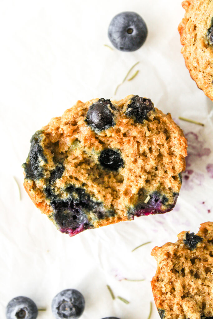 half of muffin