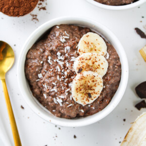 chocolate banana chia pudding