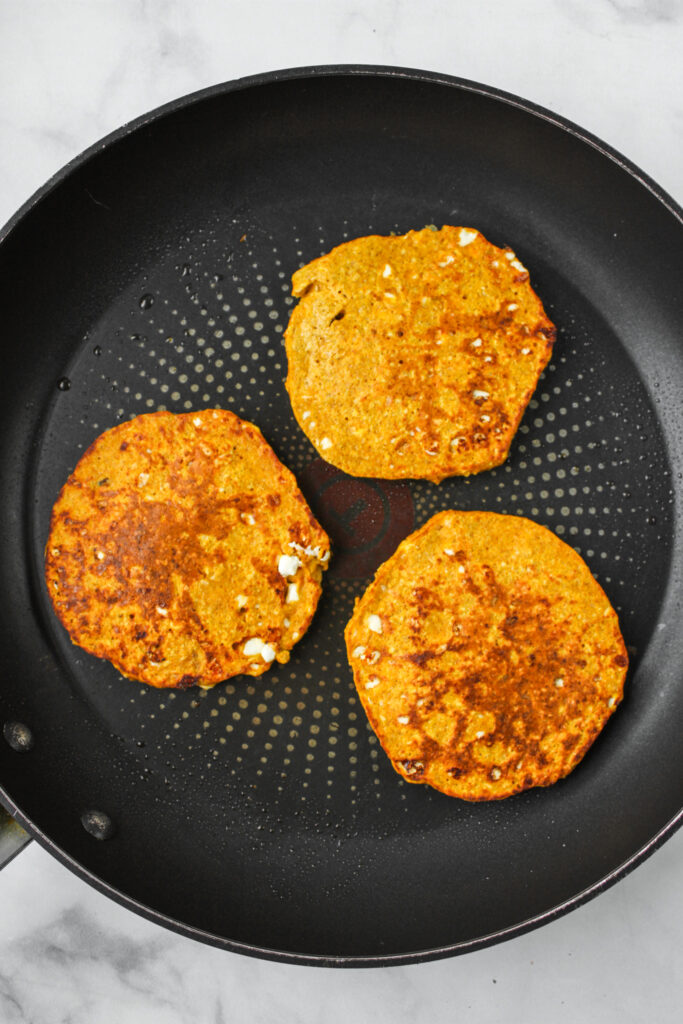 pumpkin pancakes cooking