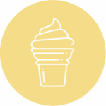 Dessert soft serve icon.