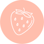 Snack strawberry icon.
